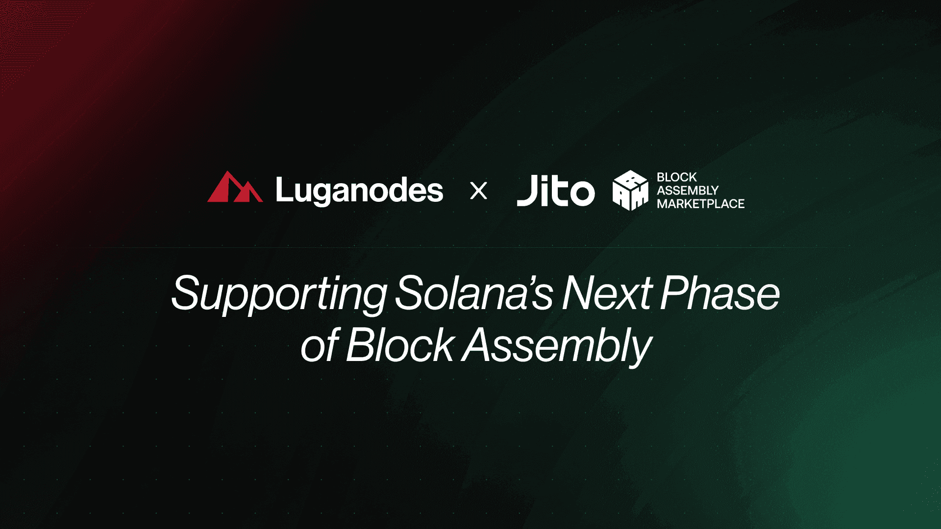 Luganodes x Jito BAM: Supporting Solana’s Next Phase of Block Assembly